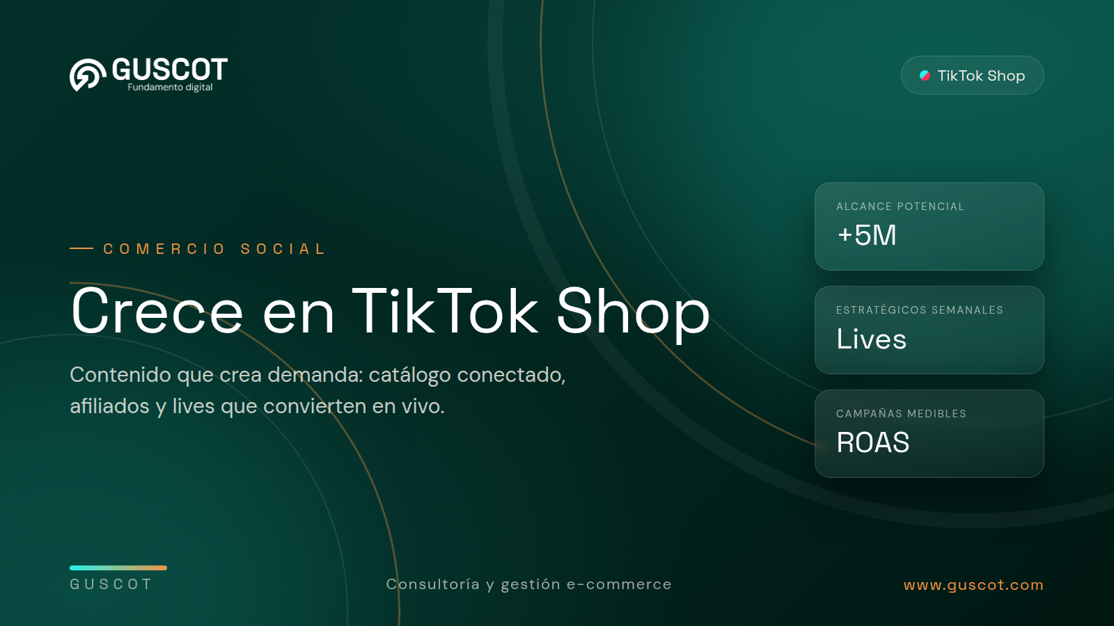 Crece en TikTok Shop - GUSCOT
