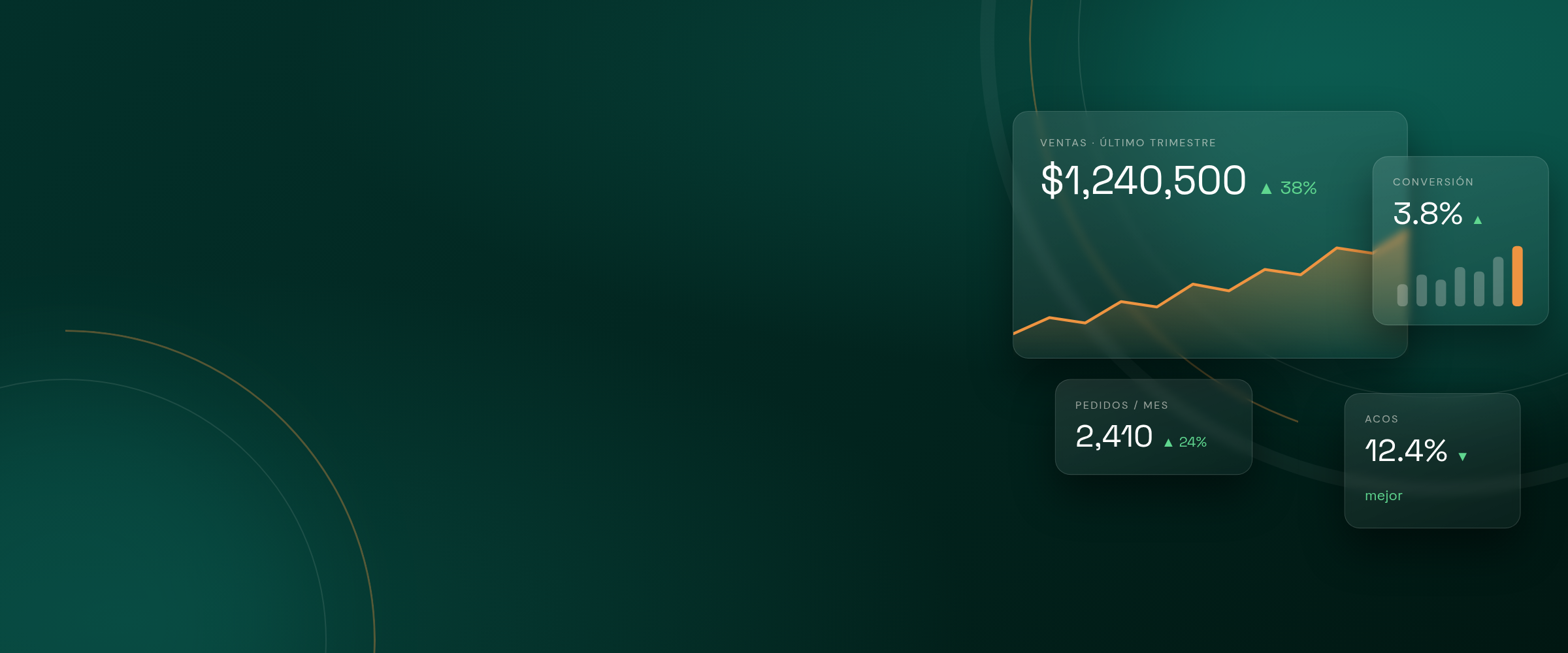Fondo hero GUSCOT con dashboard de métricas