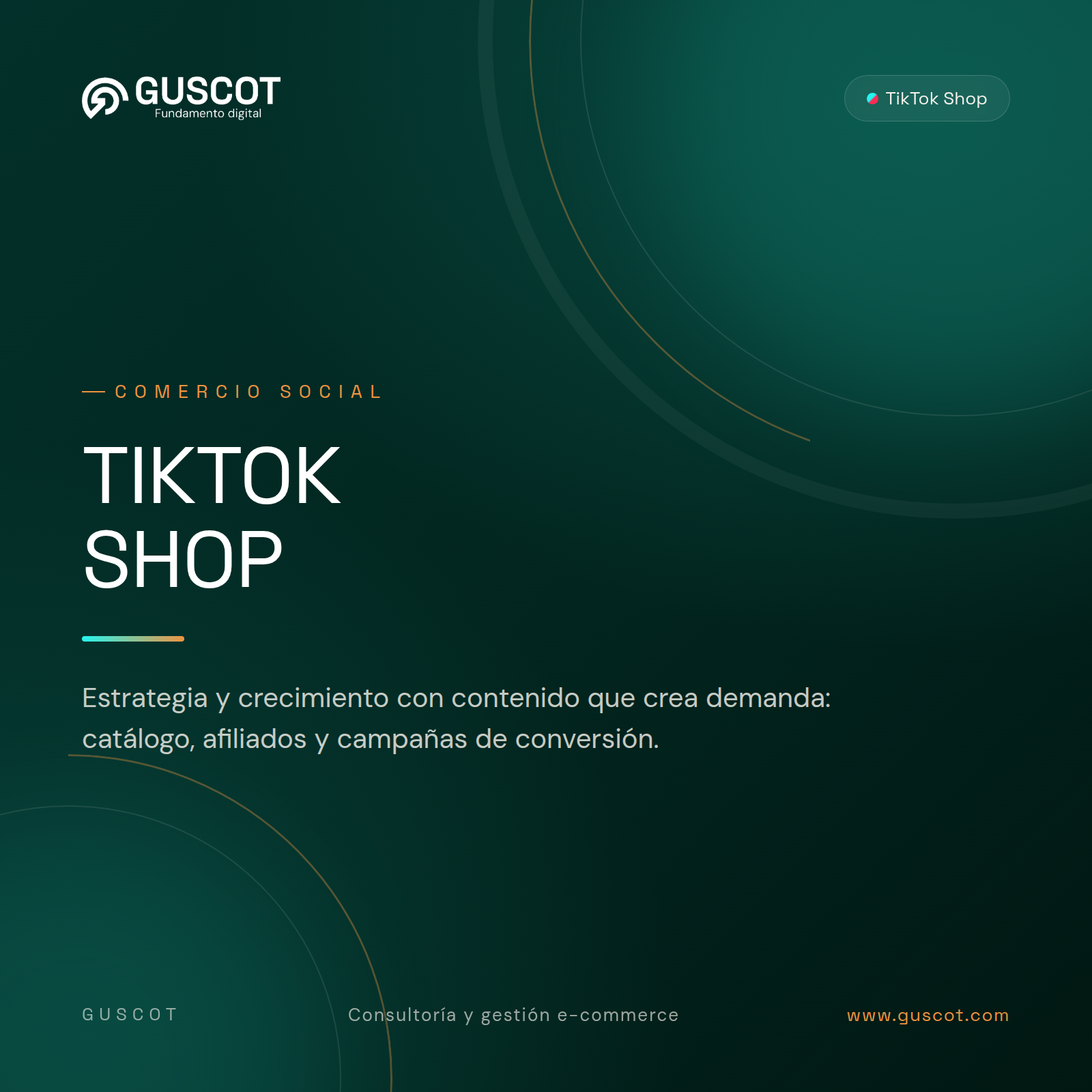Estrategia y crecimiento en TikTok Shop - GUSCOT